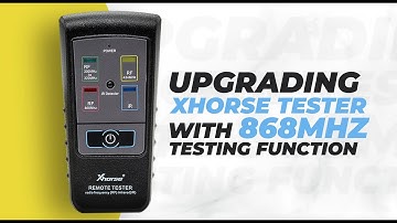 Upgrading Xhorse Tester With 868 MHz Testing Function