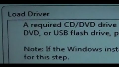 Fixed: A Required CD/DVD Drive Device Driver is Missing for Windows 7 Installation