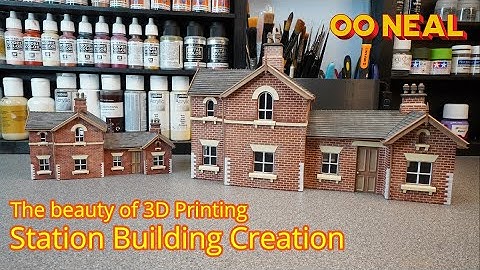 Station Building Creation in OO Gauge and O Gauge 3D Prints