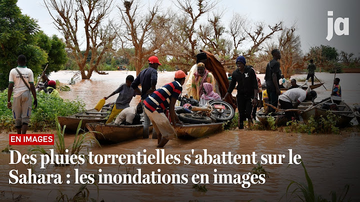 Des pluies torrentielles s'abattent sur le Sahara : les inondations en images