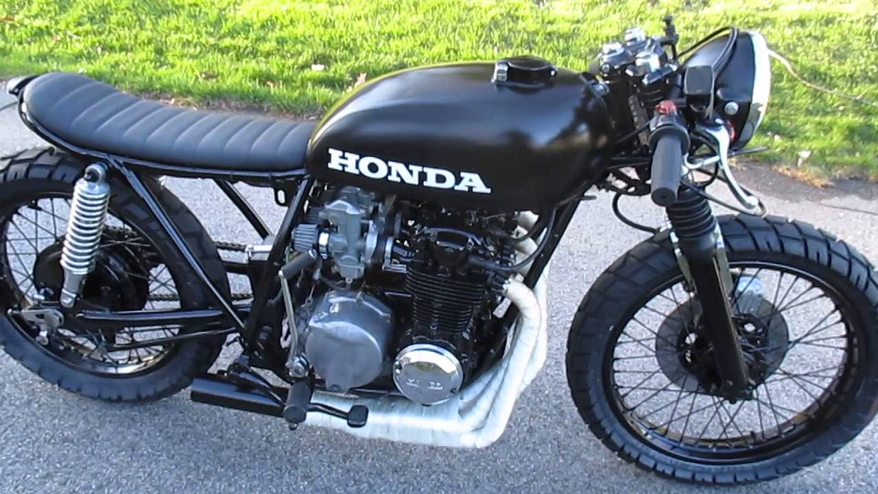 1978 cb550 cafe racer - YouTube