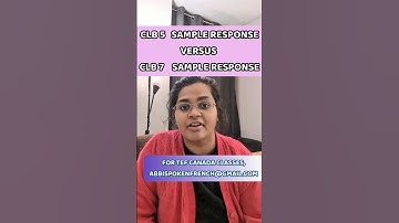 CLB 5 versus CLB 7 sample response - TEF Canada Speaking Test #tef #tefaq #tefcanada