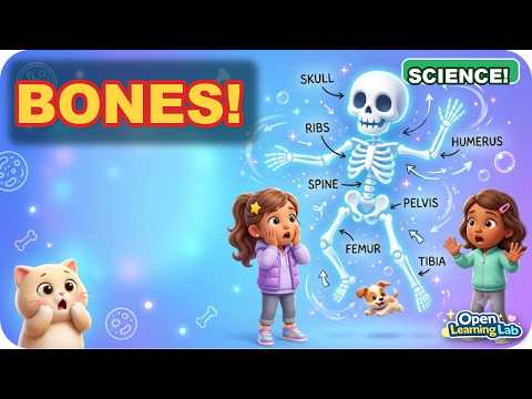🦴 Your Bones & Skeleton | Human Body Explained for Kids
