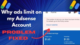 Google AdSense Ads Limit Problem Solved | Ads Limit Problem Fix | Diamond Skills
