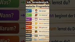 Question words in German #learn #german #learningisfun #language #deutschlernen #deutsch #study