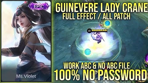 SCRIPT SKIN GUINEVERE EPIC LADY CRANE NO PASSWORD FULL EFFECT WORK ABC & NO ABC FILE YVE PATCH