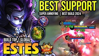 ESTES BEST BUILD 2024 | BUILD TOP 1 GLOBAL ESTES GAMEPLAY | MOBILE LEGENDS✓