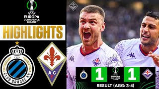 Club Brugge vs Fiorentina (1-1) 3-4 Highlights | Europa Conference League | Club Brugge-Fiorentina