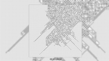 Wavefunction Collapse algorithm solving a 100x100 grid of Tiles