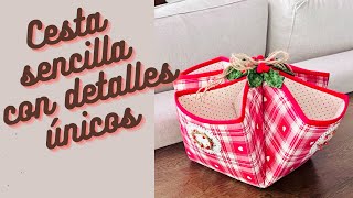 Cesto sencillo con decoracion especial. Tutorial Gratuito 200