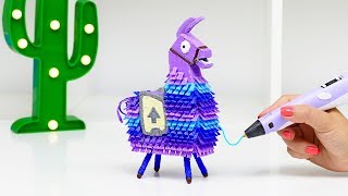 картинка: 3D РУЧКА ЛАМА ФОРТНАЙТ DIY | СДЕЛАЛА 3D РУЧКОЙ ЛАМУ из FORTNITE