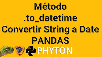 Convertir String a Fecha (Date) Pandas Phyton Jupyter Notebook