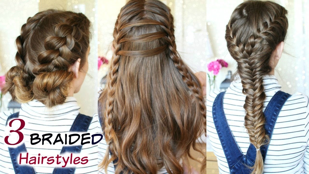 3 Cute Heatless Braided Hairstyles | Braid ideas | Braidsandstyles12 ...