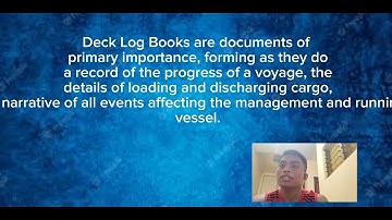VOYAGE PLANNING AND DECK LOG BOOK