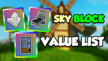 Skyblock Item Value Roblox - roblox item value