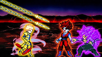 Gilgamesh V3 CCC Mode OP VS Goku Terror Final & Ghost SSJ5 in Jump Force Mugen