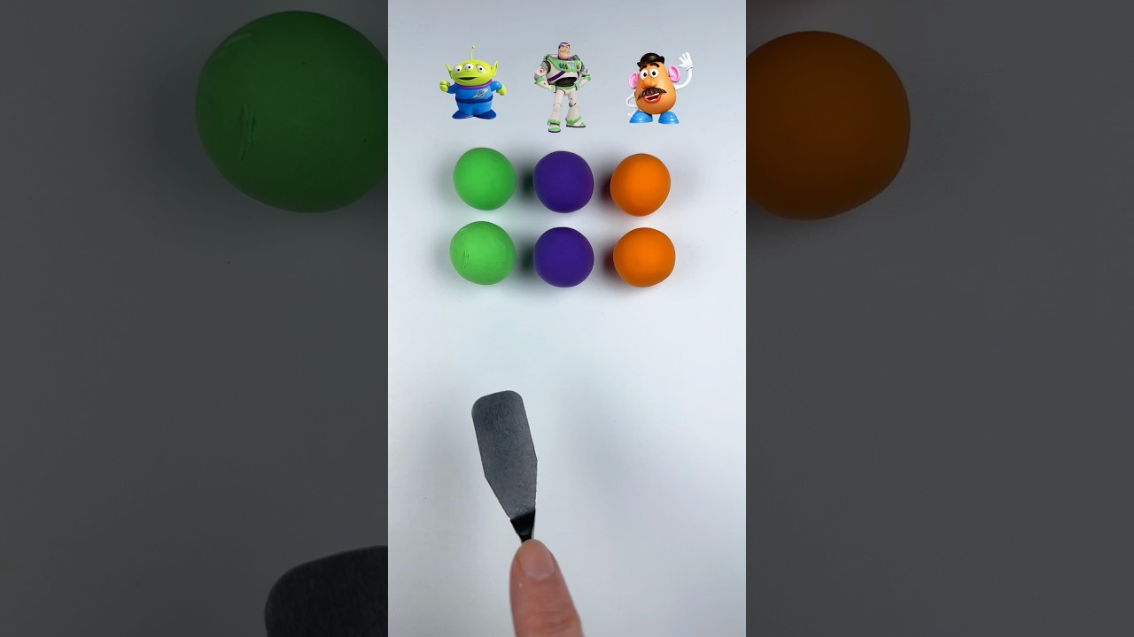Toy Story Color mixing | Guess the mixed color #colormixing #toystory #buzz 