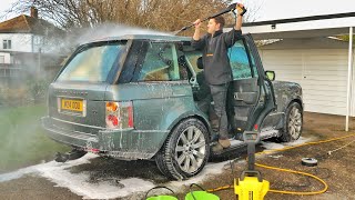 Cleaning 10,000 miles of winter dirt off my Range Rover...