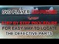 DVD PLAYER NO POWER STEP BY STEP PROCEDURE FOR EASY WAY TO LOCATE THE DEFECTIVE PARTS (TAGALOG)