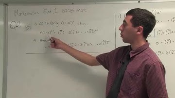 HSC 3U Mathematics 2006 Q2 (b) i&ii