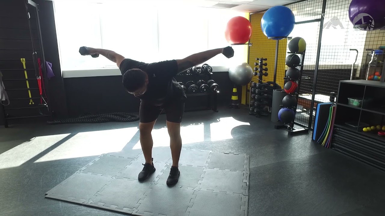 Dumbbell Bent Over Reverse Fly - YouTube