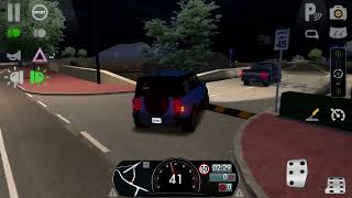 Review Land Rover Defender at night on the highway Route 66 in Driving School Sim 2020