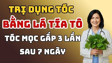 Bí quyết trị rụng tóc, mọc tóc nhanh GẤP 3 LẦN SAU 7 NGÀY nhờ LÁ TÍA TÔ | Bác sĩ của Gia đình tôi