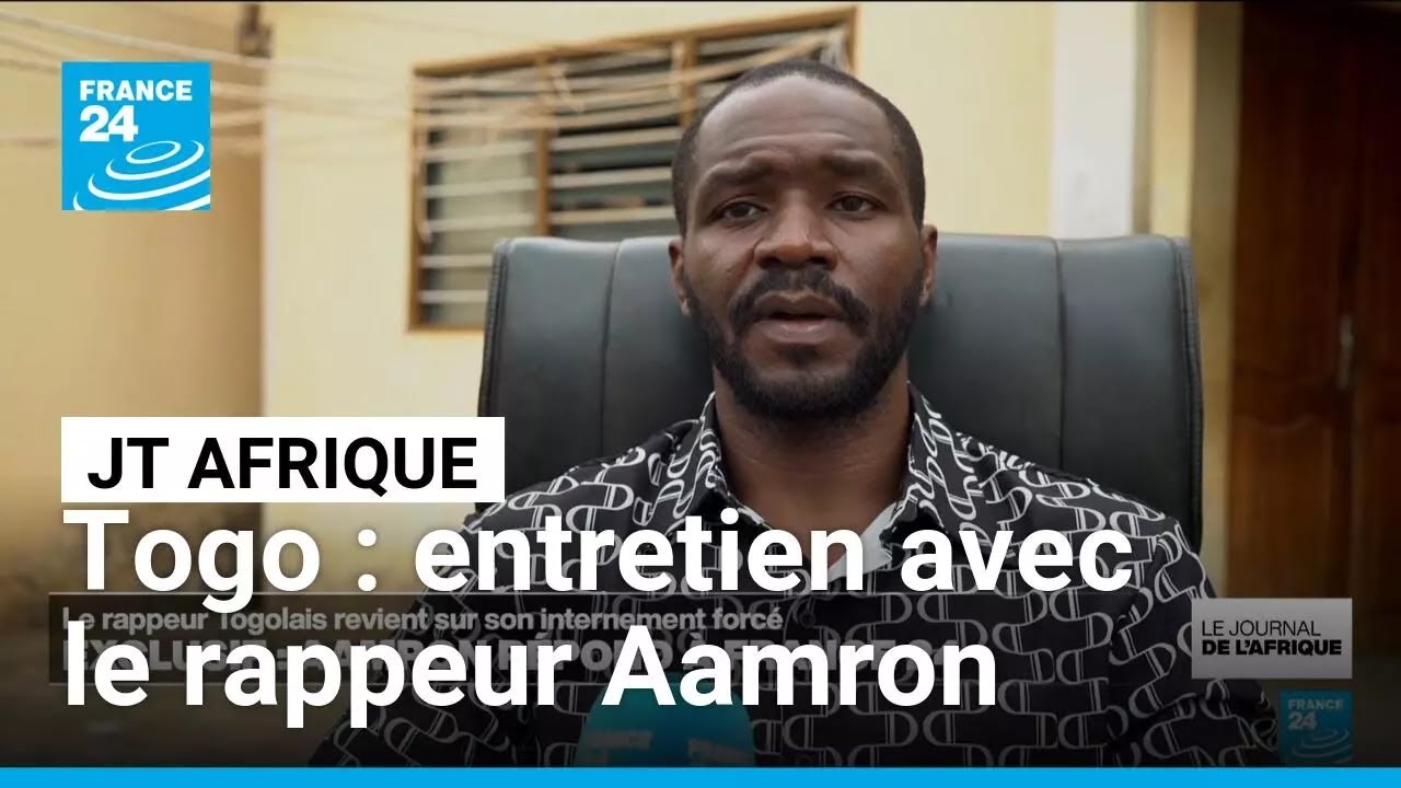 Le rappeur togolais Aamron s'exprime sur France 24 à la suite de son internement forcé