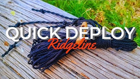The Quickest Deploy Ridgeline! #bushcraft