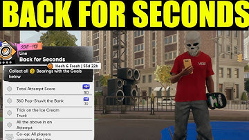 Skate 4 - back for seconds goals guide  | trick on the ice cream truck | 360 pop-shuvit the bank