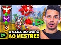 A JORNADA COMEÇOU! SAGA DO OURO AO MESTRE NO FREE FIRE !! #1