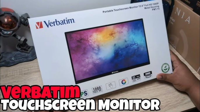 Verbatim PMT-15 Moniteur portable à écran tactile 15,6 Full HD 1080p