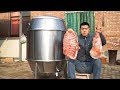 【食味阿远】800块买了个烤炉，阿远烤个羊腿试下，用葡萄酒腌制，烤3小时出锅 | Shi Wei A Yuan