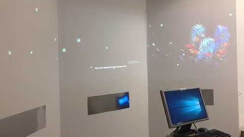 Demo Video for a Interactive Projection Installation Project