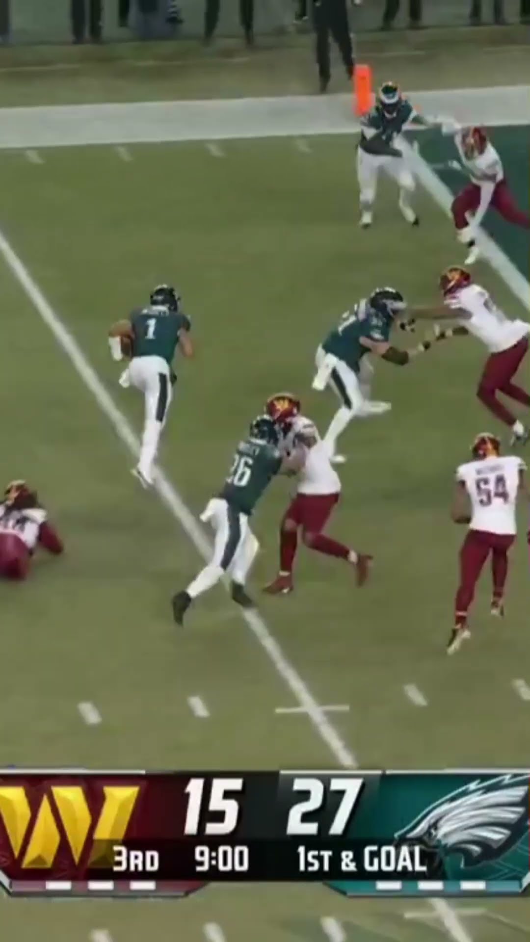 Jalen Hurts RUNS IT IN FOR 6!!! Eagles lead 34-15!!! ?? Eagles vs Commanders Highlights