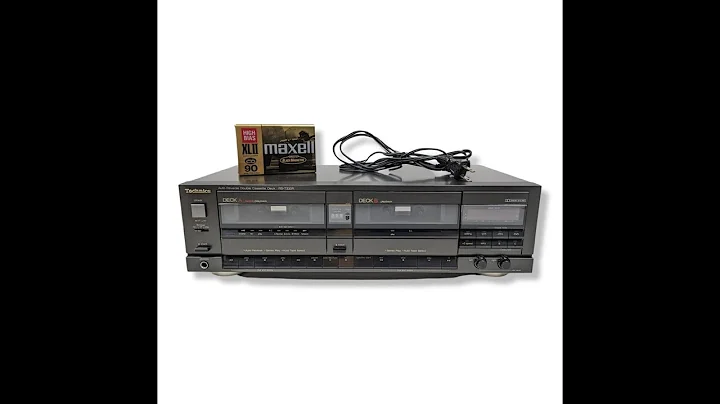 Vintage TECHNICS RS T330R AUTO REVERSE STEREO DOUBLE CASSETTE DECK