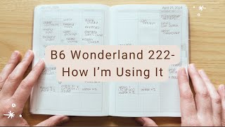 B6 Wonderland 222 | How I’m Using It