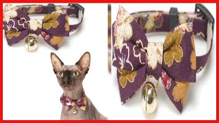 Necoichi Kimono Bow Tie Cat Collar