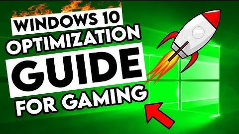 How to Optimize Windows 10 For GAMING & Performance in 2021 BEST GUIDE (NO LAG/MAX PERFORMANCE!)