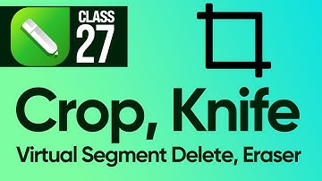 Crop, Knife, Virtual Segment Delete, Eraser Tools in CorelDRAW 2021 Class 27 - Urdu / Hindi