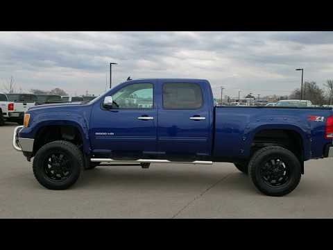 LIFTED 2013 GMC SIERRA 2500 ROCKY RIDGE DURAMAX DIESEL HERITAGE BLUE WALK AROUND REVIEW SOLD! 10026