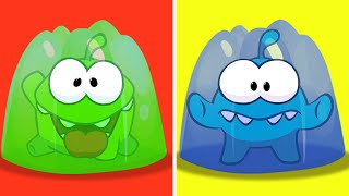 Funny Om Nom STUCK IN JELLY SLIME! | Learn Colors Videos for Kids by Om Nom!