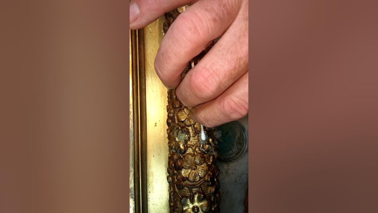 Cleaning Gilded Surfaces II (WaterGilding) YouTube