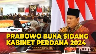 [FULL] Arahan Presiden Prabowo di Sidang Perdana Kabinet Merah Putih 2024 ke Menteri-Kepala Badan