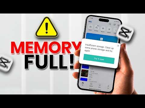 How to Fix CapCut Memory Full Error on iPhone | Clear CapCut Storage on iOS