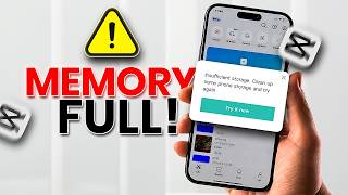 How To Fix Capcut Memory Full Error On Iphone Clear Capcut Storage On Ios