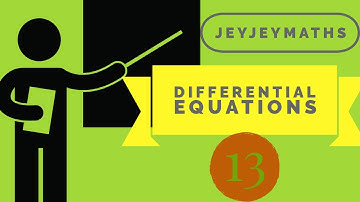 DIFFERENTIAL EQUATIONS PART 13 Prepared by BINOY XAVIER MSc,BEd,SET