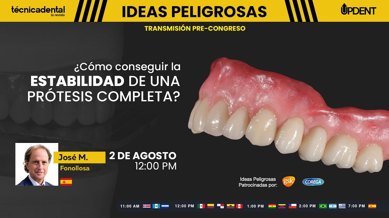 ¿Cómo conseguir la ESTABILIDAD de una Prótesis Completa? con José Ma. Fonollosa (ESPAÑA)