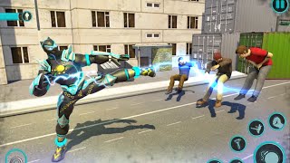 Robot Panther Menyelamatkan Kota | Panther Robot Hero Fighting Game | Game Robot Android screenshot 1