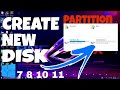 How to Create New Disk Partition On windows 10 & 11 | Create New Drive (2025)